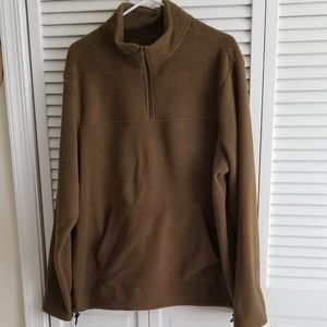 Fleece Quarter Zip Longsleeve with Kangaroo Pocket